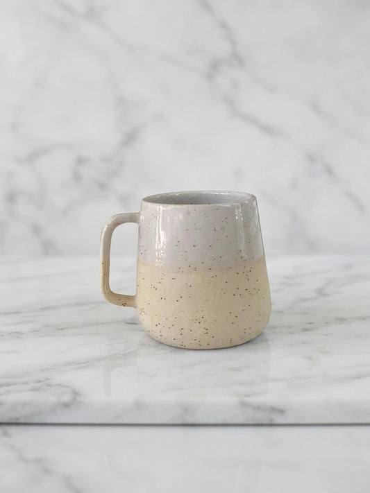 Handmade Stoneware Mug – Speckled Cream Glaze
