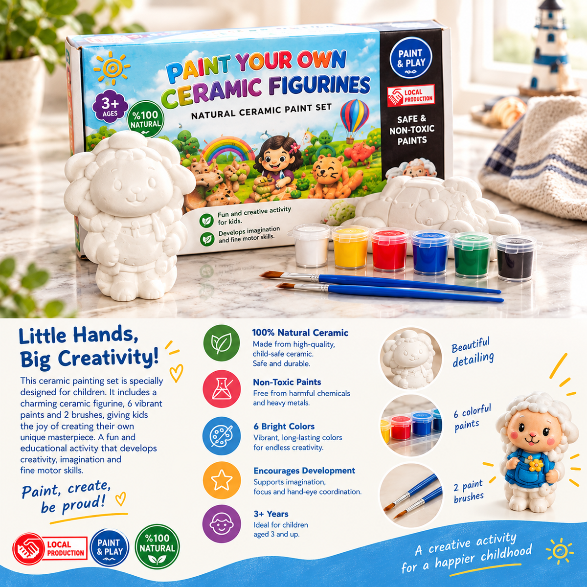 Paint Your Own Ceramic Figurine Set