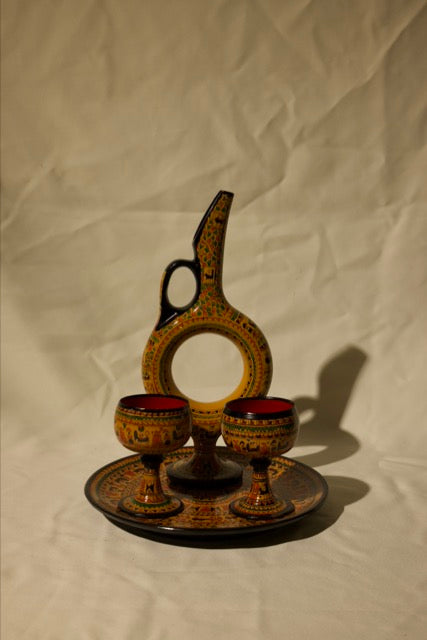 Hittite Ringed Carafe – Set of 4, 30 cm